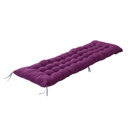 1PC Thickened Patio Chair Cushion, Purple, Single Piece Only, 160×50×8cm, Thick Style, Garden Bench Seat, Sunbed Anti-Slip Pad, Suitable for 2-3 People, Porch Swing, Lawn, Courtyard