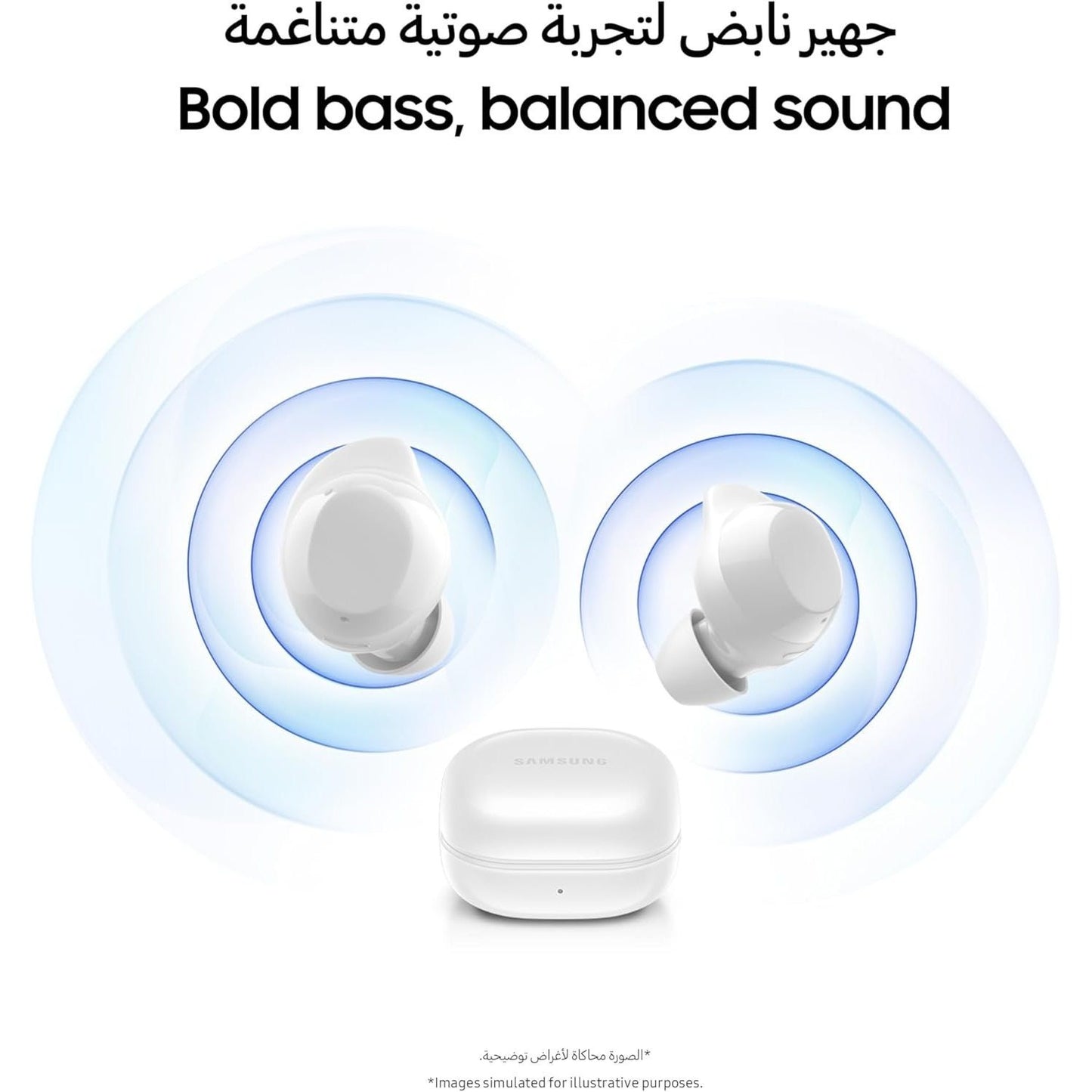 Samsung Galaxy Buds core with Active Noise Cancellation (ANC), long battery life, waterproofing, and Galaxy AI voice translation - Available in Black or White