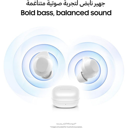 Samsung Galaxy Buds core with Active Noise Cancellation (ANC), long battery life, waterproofing, and Galaxy AI voice translation - Available in Black or White