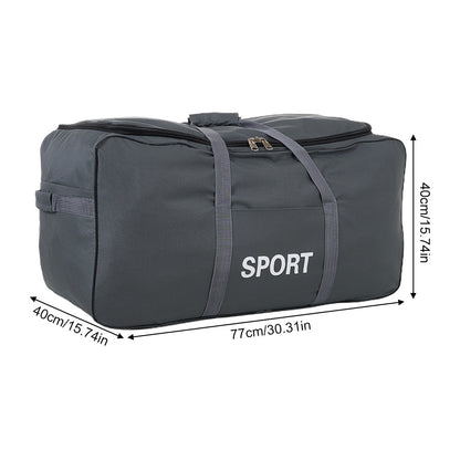 Large Capacity Thick Storage Bag, Oxford Cloth Wheeled Luggage Packing Bag, Moving Duffle Bag Perfect for Moving House, Travel Trips, Home Organization, Durable Wheeled Luggage Bag That Holds Clothes, Bedding, Daily Essentials for Relocation, Short Vacati