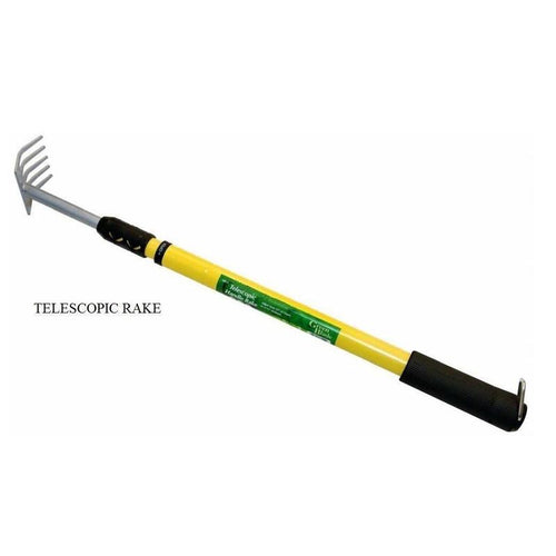 Adjustable Carbon Steel Soft Cushion Grip Telescopic Handle Rake
