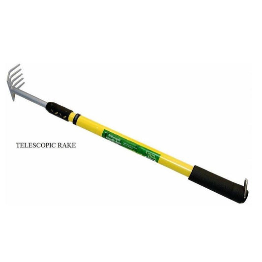 Adjustable Carbon Steel Soft Cushion Grip Telescopic Handle Rake