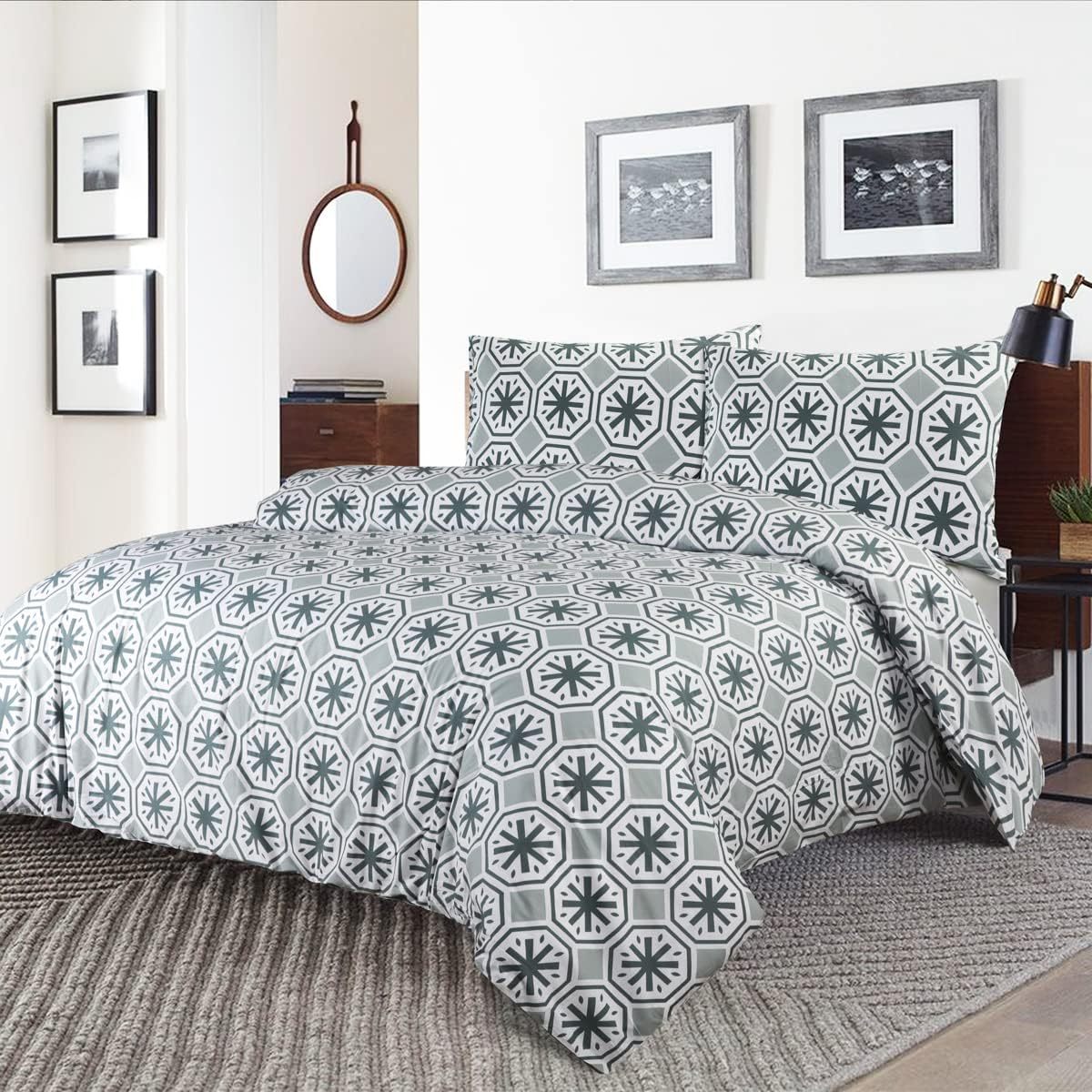 NIYS Bedding Duvet Cover Set in Single, Double and King Size with pillow cases