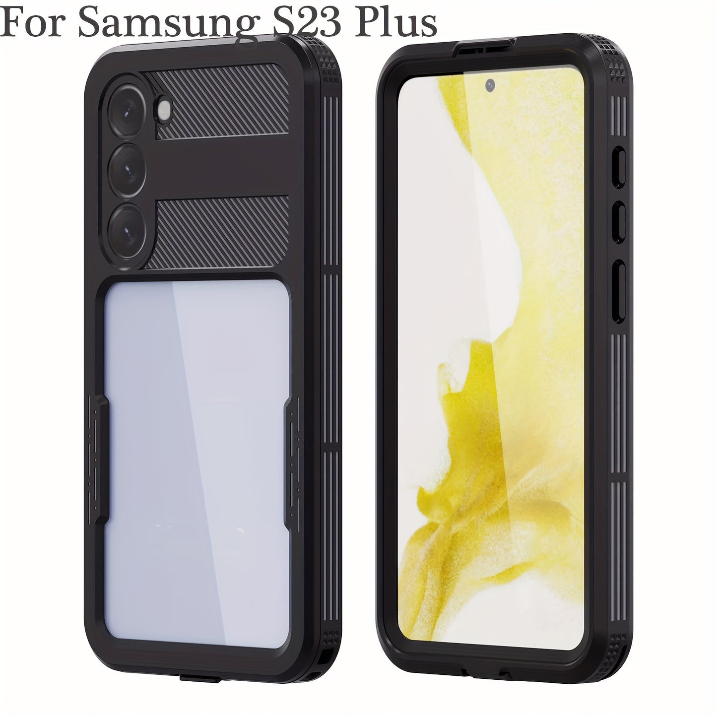 Waterproof Case For Samsung Galaxy S23, S23 Plus, S23 Ultra 5G 360° Full Body Protection Dustproof Shockproof Built-in Screen Protector Phone Case