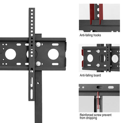 Extra Large Floor TV Stand, TV Mount Adjustable Height Free Standing for 32”-65” LED LCD Home Office