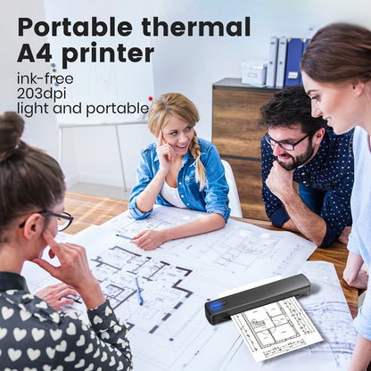 D810B portable A4 thermal printer - feature detail 11