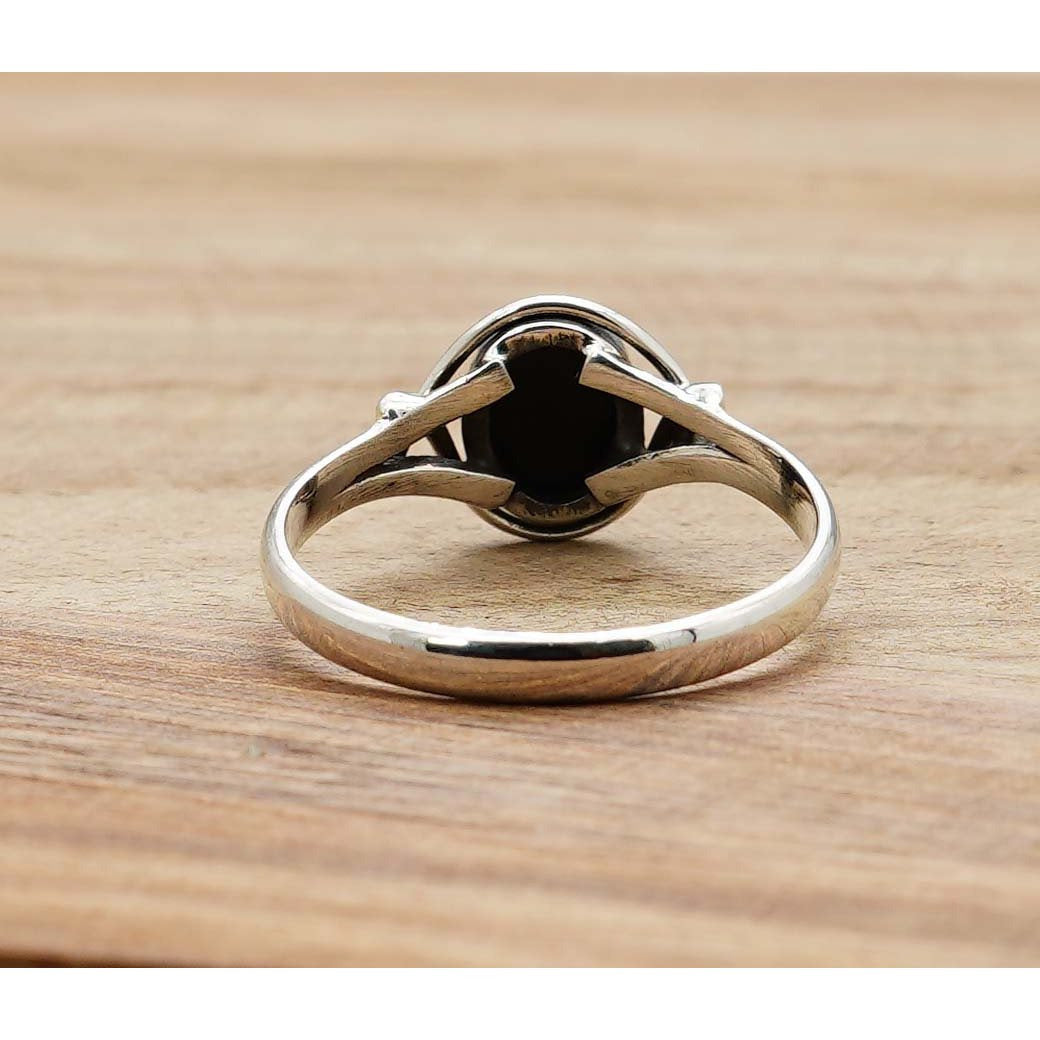 925 Sterling Silver Natural Gemstone Designer Ring~ Natural Gemstone Ring ~ Amethyst, Labradorite, Rainbow Moonstone, Carnelian, Malachite, Gift For Birthday