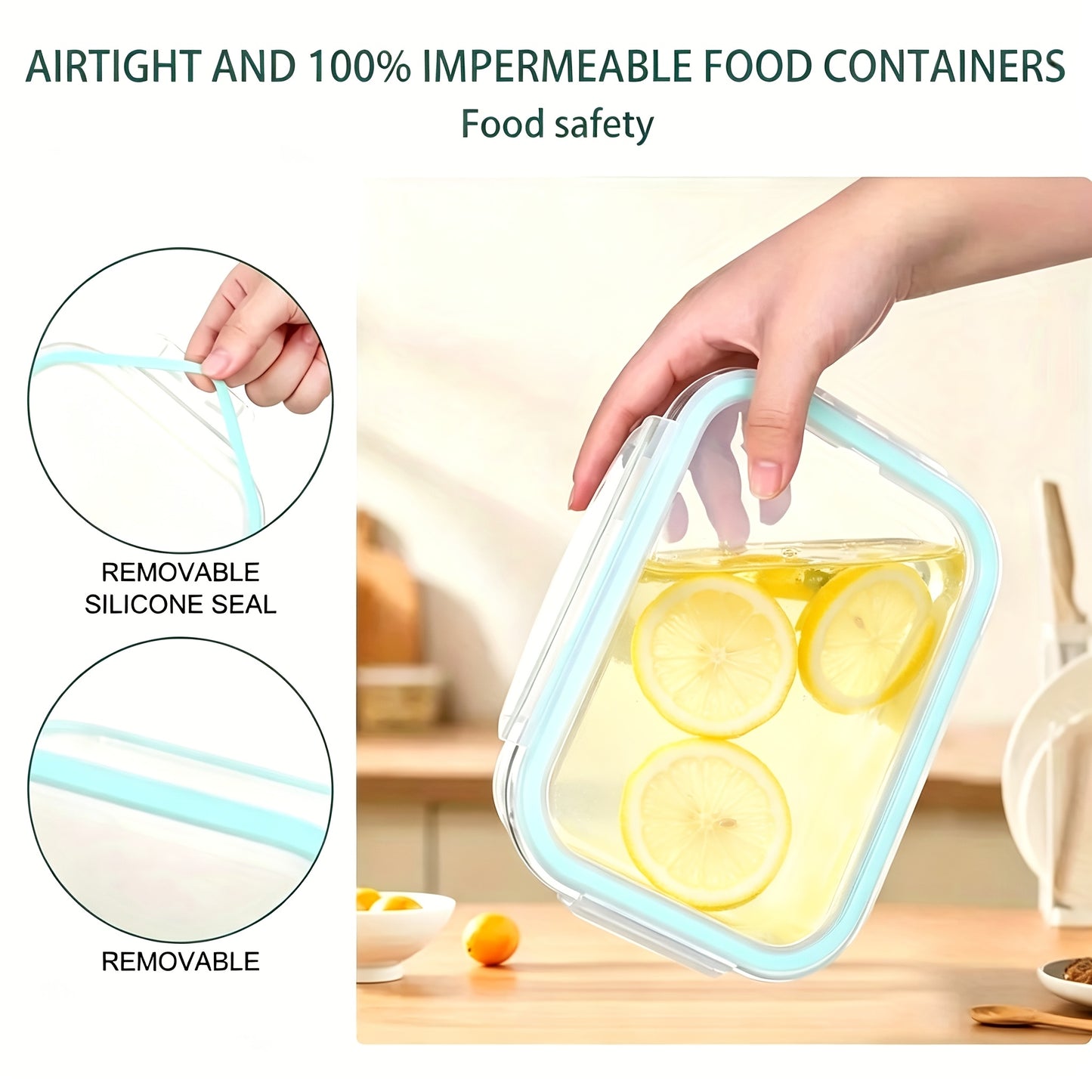 Glass Refrigerator Storage Box16pcs (8 Containers +8 LIDS), Food Storage Container, Crisper with Leak-proof Lock Lid - for Microwave, Lunch Box, Refrigerator, Party, Camping, Wedding - for Meals, Snacks, Fruits, Vegetables, Fitness Meals, Meat