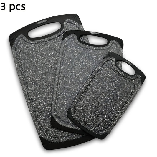3pcs/13pcs Kitchen Cutting Board, Plastic Cutting Board, Thick Cutting Board, Suitable For Cutting Meat, Vegetables, And Fruits, With Easy-grip Handle, Dishwasher Safe.