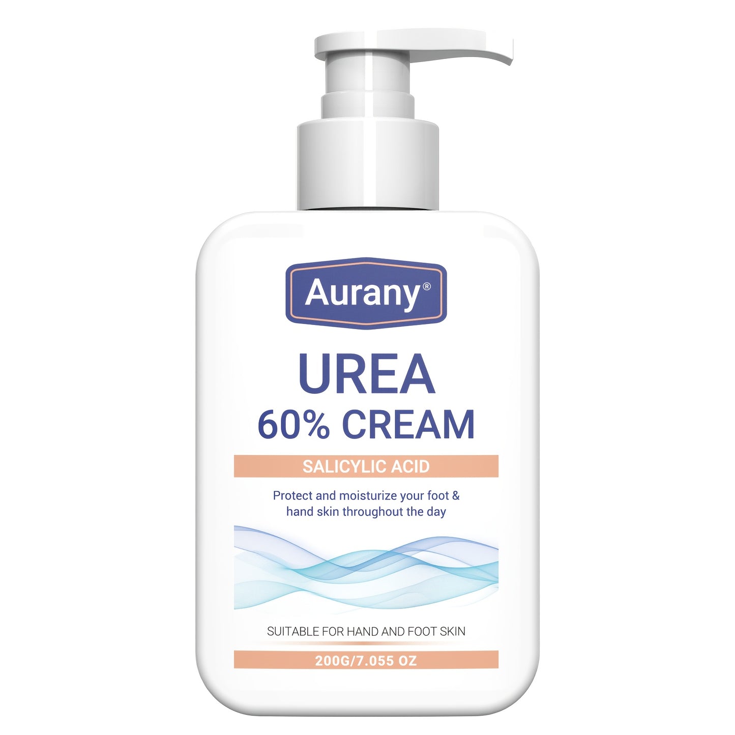 60%Urea Cream+Salicylic Acid, Urea Hand & Foot Cream, Moisturize Dry Hands And Feet, Containing Aloe Vera And Jojoba Ingredients, High Moisturizing Hand And Foot Cream, Light Beige, Neutral-200g