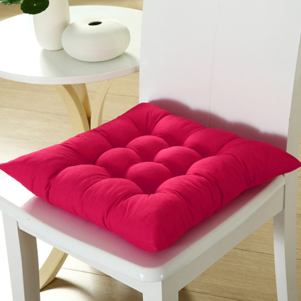 4pcs Solid-Color Office Cushion Supports The Cushion to Relieve The Discomfort of Prolonged Sitting