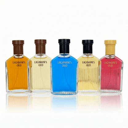 Gentleman Exclusive Edition, Oud Perfumes For Men Giftset 5x100ml EDT | Blue, Black, White, Brown, Red Men's OUD Fresh Woody Cologne Enhances Mature Charm | Rich Deep, Masculine Long Lasting Perfume For Men with Oud, Woody Scent | Arabian Inspired Aromati