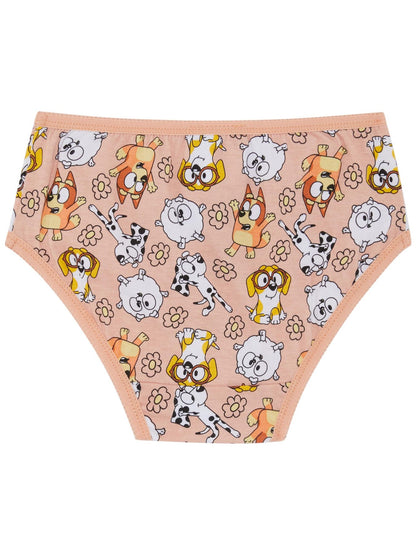 Bluey Five Pack Girls 100% Cotton Bingo Briefs