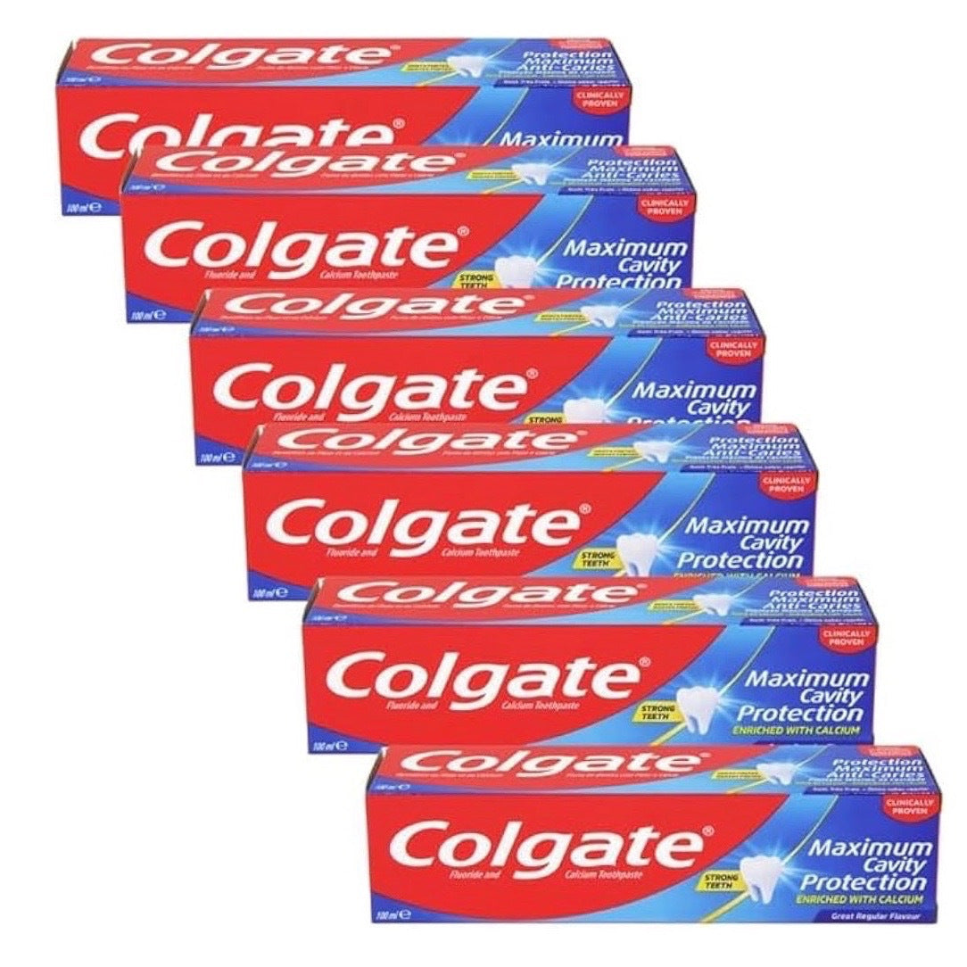 Colgate Maximum Cavity Protection Toothpaste, 100ml, Pack of 6, Mint Flavour