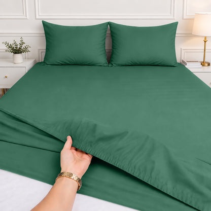 1pc 40CM Extra Deep Fitted Sheet – Soft Comfortable Microfiber Bed Sheet, Durable & Breathable Fabric, All Around Elastic, Wrinkle Resistant, Machine Washable Sheet for Home Bedroom