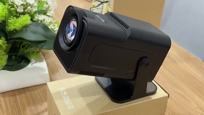 Mini Smart Portable Projector Supports 4K Video Decoding, Native 1080P, Runs Android 11, And Supports WiFi 6 And Wireless 5.0, Wireless 5.4, Dual-band, And HDTV/USB/AV Input, Making It Suitable For Home Theaters