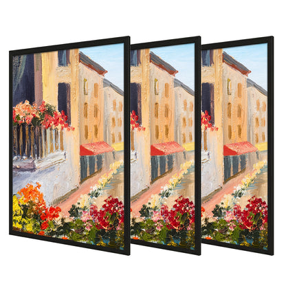 3 Pack A2 Picture Frame, A2/ A3/ 30x40cm Black Picture Frame for Photo Gallery - Slide-In Strips, Horizontal or Vertical Wall Mounting