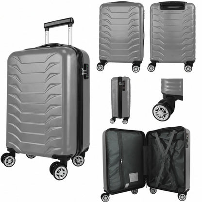 Direct Luggage Underseat Cabin Case 40 x 25 x 20 cm RyanAir Approved Size with Combination Lock and Detachable 360° Wheels T-HC-US-1627