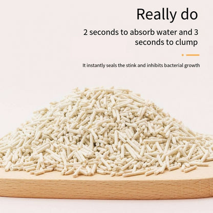 Tofu Cat Litter Clumping 2.4kg 6L – Toilet Flushable, Fast Clumping 2mm Pellets, Low Dust & Odour Control, Natural Plant-Based Cat Litter for Indoor Cats