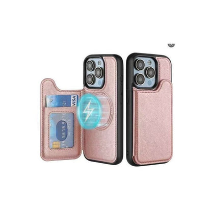Few Millions Convenience Pro Magnetic Wallet Case - Secure Credit Card Holder, Full-Body Protection & Wireless Charging Support for Apple
