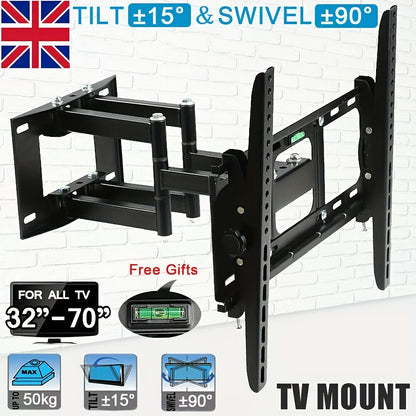 TV Wall Bracket Mount Tilt Swivel 32 40 43 50 55 65 70 Inch