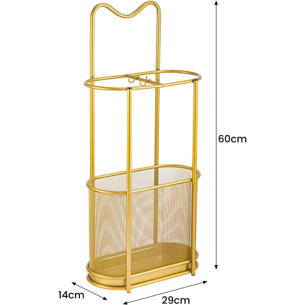Sturdy Metal Contemporary Umbrella Stand - Storage Rack for Home & Hotel Lobby Entrance, Perfect for Commercial Use