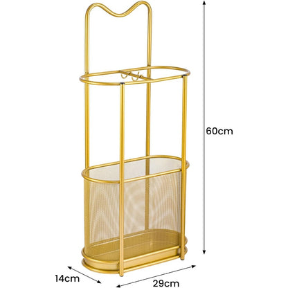 Sturdy Metal Contemporary Umbrella Stand - Storage Rack for Home & Hotel Lobby Entrance, Perfect for Commercial Use