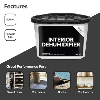 5/10/20pc Interior Dehumidifiers, Moisture Traps to Prevent Damp, Mould, Condensation, 500ml Dehumidifier for Home Office Caravan Cupboards Small Spaces Long Lasting Hydrophilic Crystals Pack of 5/10/20