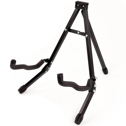 Portable And Durable Foldable Guitar Stand - Securely Holds Your Instrument And Saves Space Universal Fit with Foam Protection for All Guitar Types