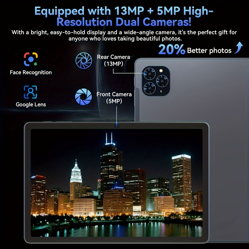 TABWEE T90 Android 16 Tablet 11 Inch FHD 24GB RAM 128GB ROM 2TB Expandable 8000mAh Gemini AI 13MP Camera Widevine L1 2-in-1 with Keyboard Mouse Stylus