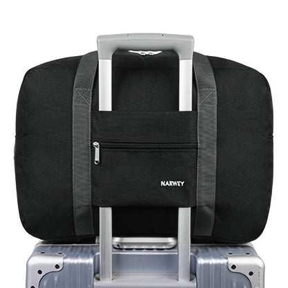 Lightweight Underseat Weekend Tote Bag for Men & Women - Durable Overnight Travel Holdall with Shoulder Strap, Spacious Interior, Easy-Clean Fabric & Reinforced Stitching - Must-Have Carry-On Gift for Holiday Travel, 2025 Christmas Gift