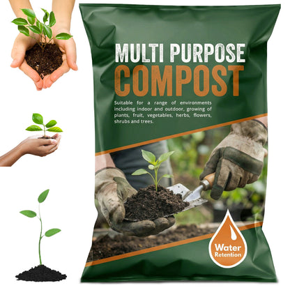Multi-Purpose Compost Soil, Nutrient-Rich Gardening Solution For Flowers, Vegetables & Ornamental Plants