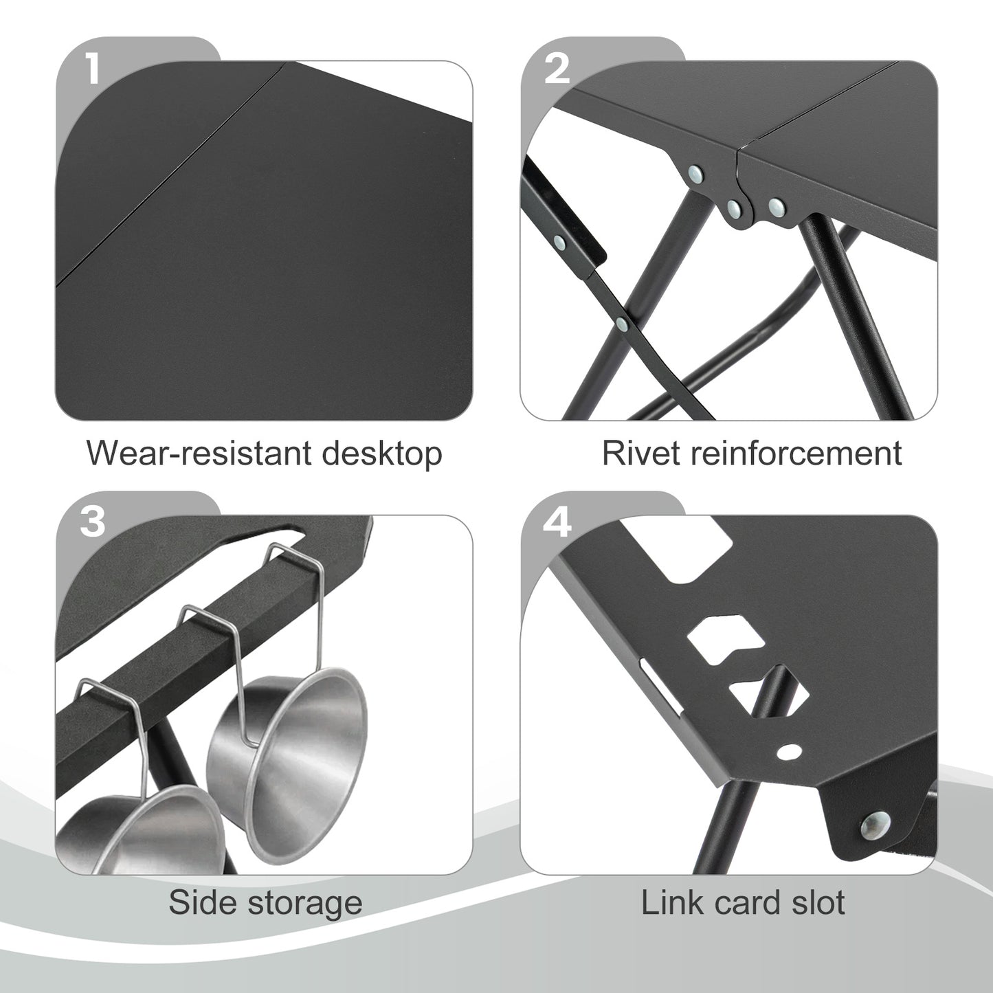 Sports And Outdoor Gear, Camping Tables, Lightweight Portable Folding Tables, Multifunctional Barbecue Tables