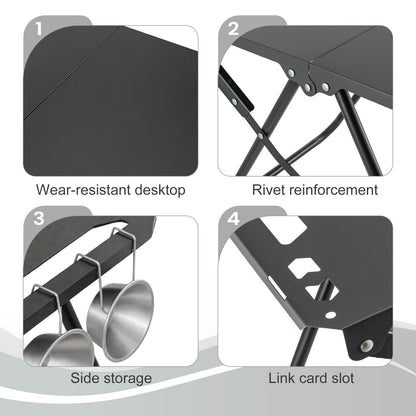 Sports And Outdoor Gear, Camping Tables, Lightweight Portable Folding Tables, Multifunctional Barbecue Tables