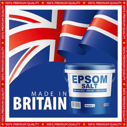 Unscented Epsom Bath Salts - Natural Magnesium Sulphate | Infused Bath & Foot Soak | Relaxing Mineral Salts