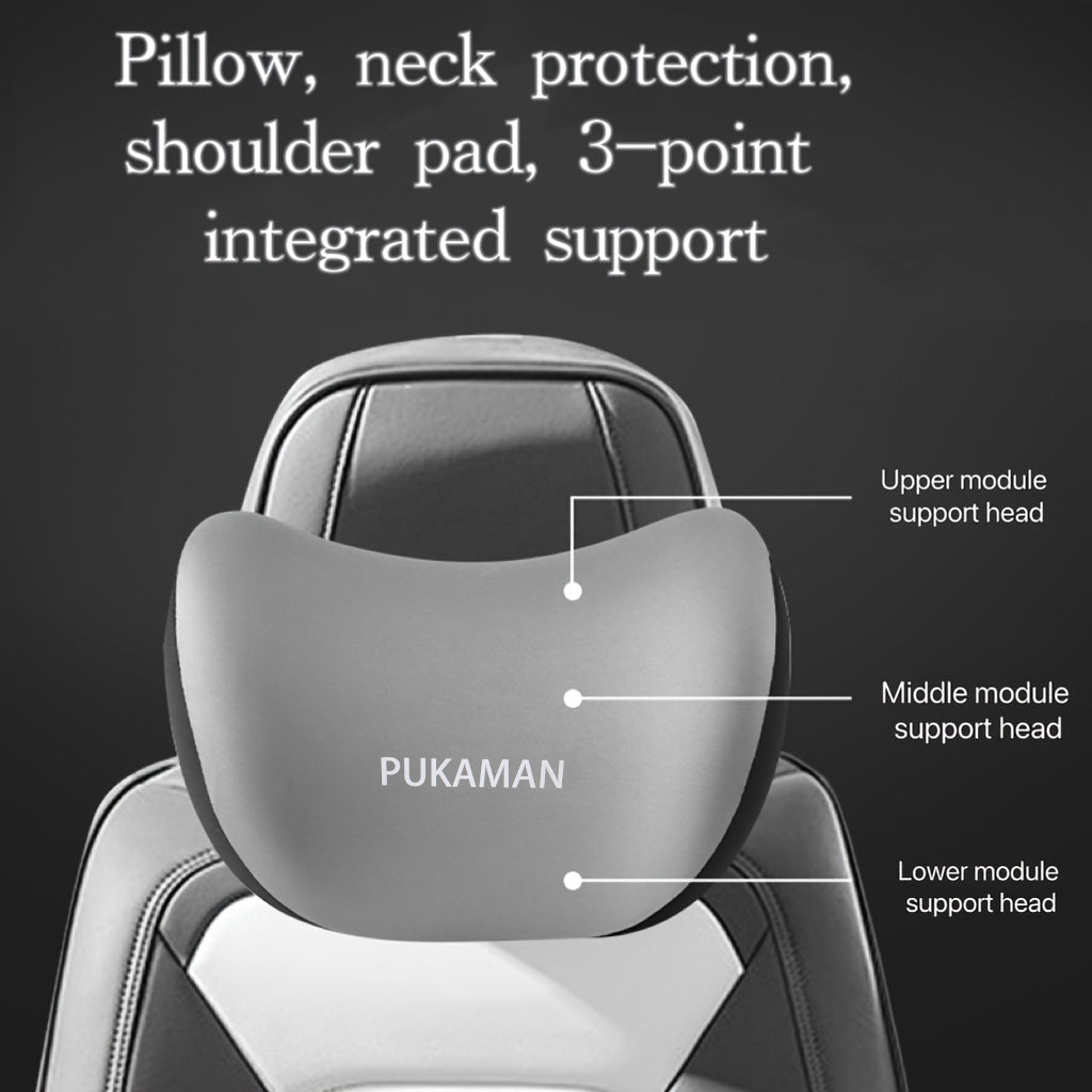 1pc Car Headrest/Lumbar Support Car Neck Pillow Waist Cushion Driver Seat Backrest Car Cushion Driving Lumbar Support Waist Support Car Accessories Car Interior Set Seat Backs