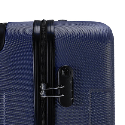 20" Suitcase Lightweight 4 Wheel Spinner Hard Shell ABS Luggage Hold Check in Travel Case Cabin Suitcase Carry On Suitcase, Hard Shell Suitcase with 4 Wheels Cabin Luggage Blue B