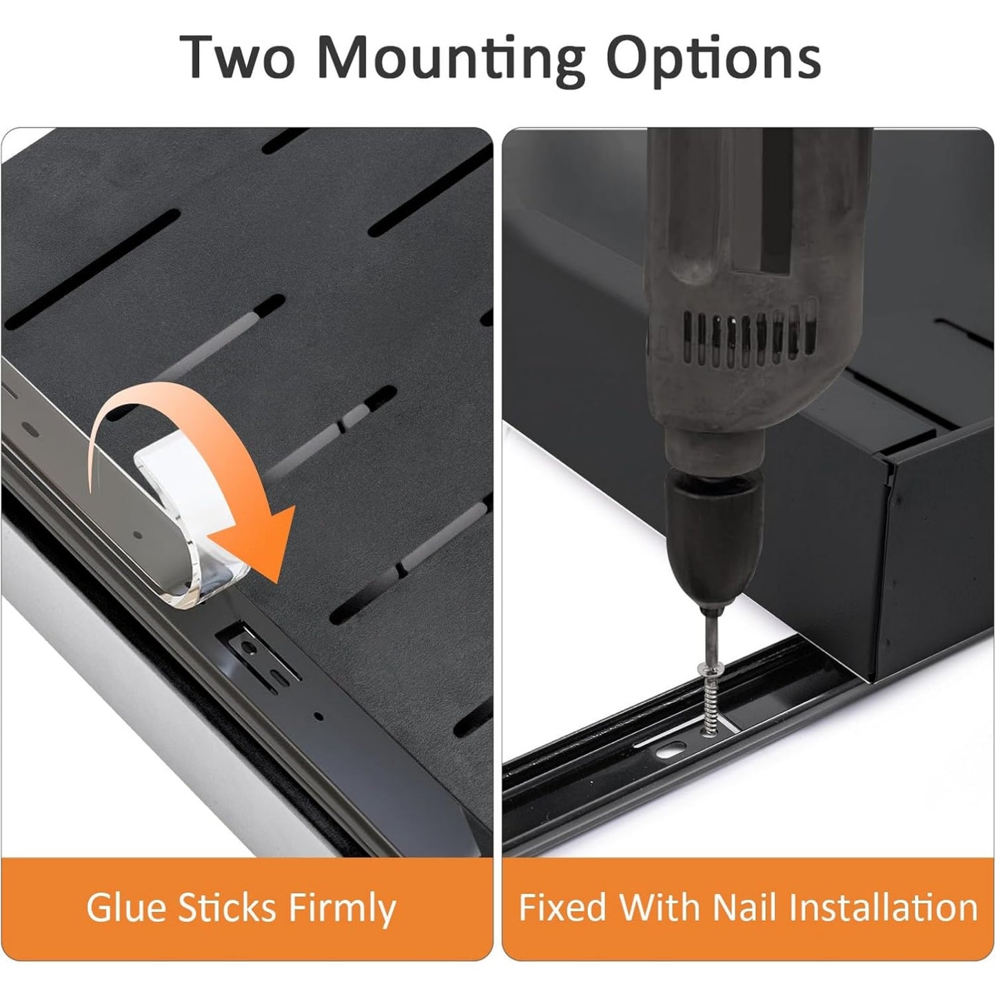 Pull Out Cabinet Organizer, Adjustable Expandable Slide Out Drawer, Roll-Out Sliding Drawer Organiser Shelf for Kitchen & Bathroom Storage,Easy Installation with Adhesive Film