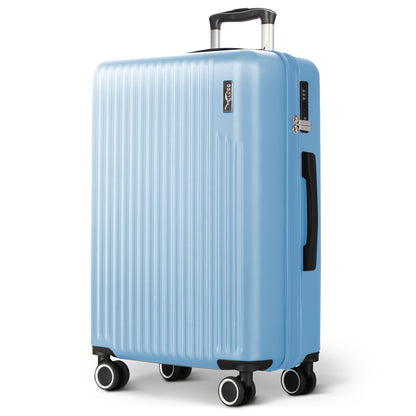 LUGG 76.5 x 50.5 x 30cm Vacay Suitcase ABS Luggage with TSA Indent Lock, Aluminium Trolley Handle, 360° Spinner Wheels, Water-Resistant & Durable Material - Airline Compatible (28inch)