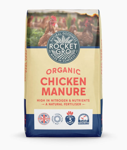 Composted Chicken Manure Soil Conditioner 20L Natural Organic Growing Medium for Garden Beds Borders Containers Vegetables Flowers Shrubs Allotment UK