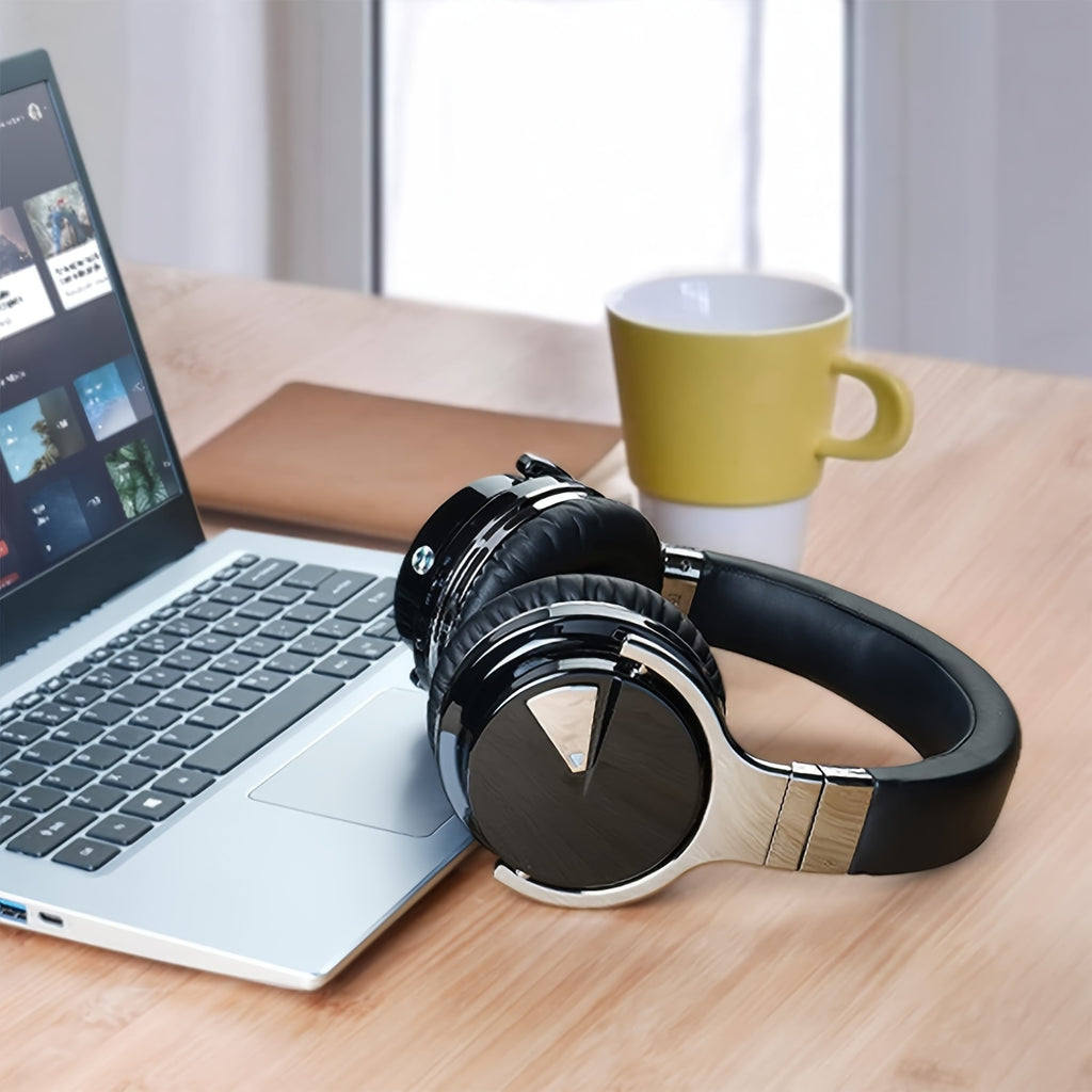 E7 Over-Ear ANC Wireless Headphones - Black