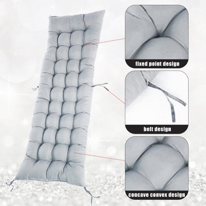 Lounge Chair Cushion 160x50cm Thick Comfortable Seat Pad for Sun Lounger Recliner Daybed Beach Chair – Machine Washable Non-Slip Indoor Outdoor Multiple Colours