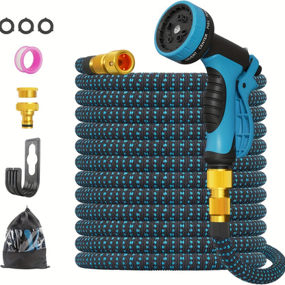Expandable Garden Hose - Water Hose with 10 Function Spray Nozzles, Lightweight And Kink-Free Expandable Water Hose, for Washing And Watering (7.5/15/22.5/30/45M)