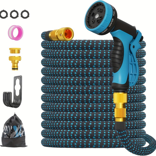 Expandable Garden Hose - Water Hose with 10 Function Spray Nozzles, Lightweight And Kink-Free Expandable Water Hose, for Washing And Watering (7.5/15/22.5/30/45M)