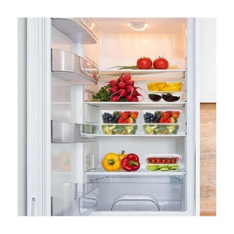 50 X 650ml Plastic Food Containers with Lids - Reusable Free Food Containers with Airtight Lids - Microwavable, Freezer and Dishwasher Safe