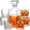 Seven-Piece Whisky Decanter Set – 1L Bottle & Six Glasses - product view 1