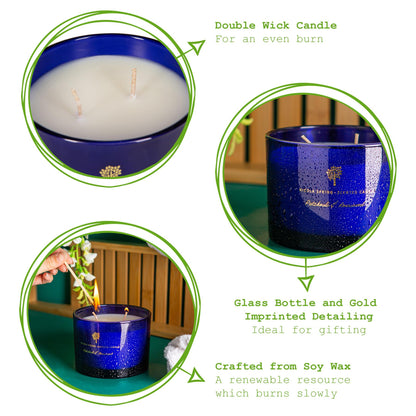 Nicola Spring Scented Candle - 130g/350g - Natural Soy Wax Candles Relaxing Fragrance Gift Set Aromatherapy Candle