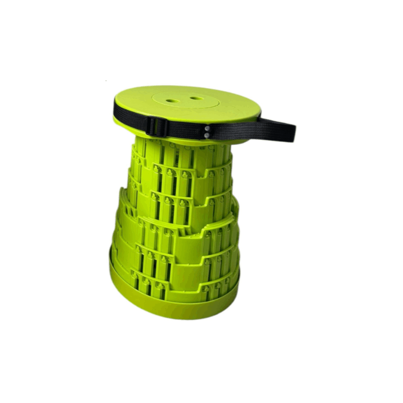 Portable Folding Stool Lightweight Yet More Sturdy with Load Capacity 180KG, Retractable Plastic Foldable Collapsible Stool for Camping Fishing Hiking BBQ Outdoors Indoors Kitchen