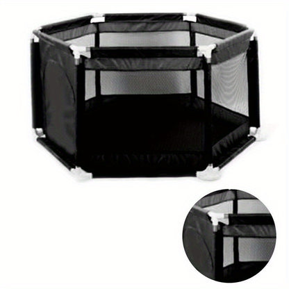 6 Sides Playpen by House & Round Zipper Door Playpen