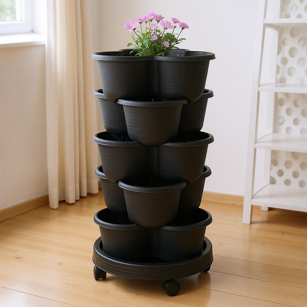 five-tier tower planter – product view 1